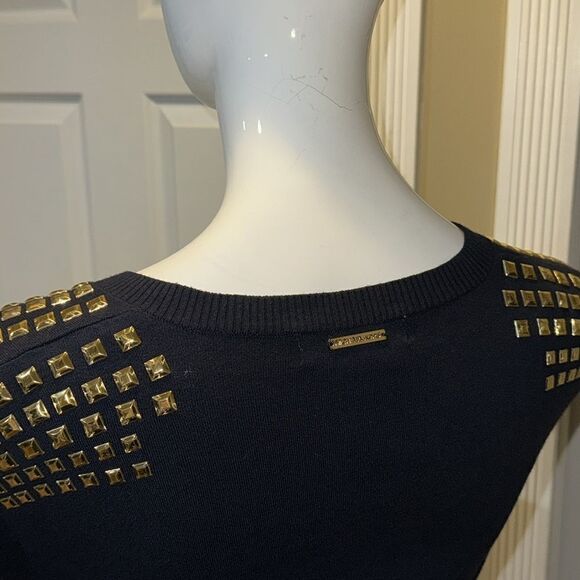 MICHEAL KORS STUDDED  V NECK ASTOR DRESS - Picture 9 of 11